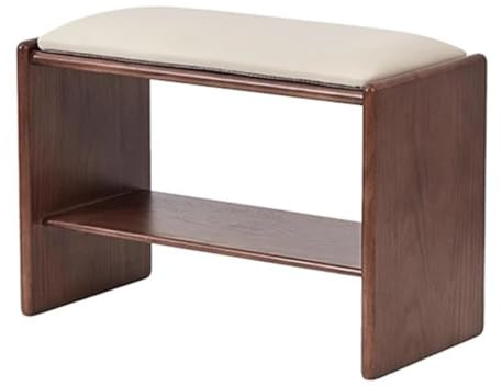 ZCSO Storage Bench Entrance Door Shoe Changing Stool Wooden Nordic Can Sit Group Cushion Shoe Rack Porch Entry Door Long Stool Entryway Furniture(M 80cm)