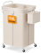 Mutool Large Rolling Laundry Basket, 150L Capacity, White, Steel Frame with Wheels and Removable Liner, Ideal for Laundry Room, Dorm, Bathroom