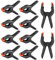SIRLOMU 10 Pièces Pinces à Ressort Nylon Haute Performance, Serre-joints Plastique pour Travail du Bois, Projets DIY, Studios Photo, Fond Photo (3 Pouces)