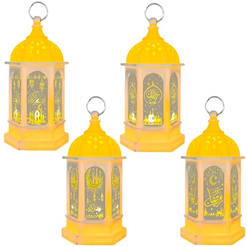 4PCS Ramadan Deko Lampe, Ramadans Laterne, RamadanDecorations Eid Lights