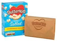 Butterkist Microwave Popcorn, 60g Bags (10 x 3 x 60g (30 Bags Total), Salted)