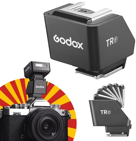 Godox TR-F Rehausseur de Griffe TTL pour Fujifilm, Compatible avec Godox IT30PRO-F, IT20-F, IT22-F, X3Pro-F, X3F, Extension 30 mm avec Inclinaison 0–90°, Support pour Flash Compact avec TTL et HSS