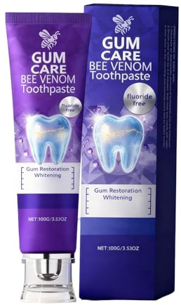 Rolimey Viocore zahnpasta mit Bienengift zur Zahnbehandlung, Bee Venom Dental Treatment Toothpaste, Natürlich Lila Whitening Zahnpasta, für Männer und Frauen (1)