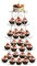 DAWOO 5 Tier Acrylic Cupcake Stand,Round Transparent Can Split to 2-3 Tier Clear Dessert Display Holder Stand With Base for Wedding, Party, Baby Shower, Get-together