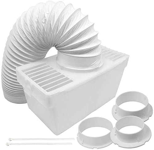 SPARES2GO Vent Hose Condenser Kit with 3 x Adapters Compatible with Hoover Tumble Dryer (1.2m)