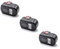 vhbw 3X Akku kompatibel mit Bosch GSR 18 V, GST 18 V, GSR 18 VE-2, PSR 18 VE-2, PSB 18 VE 2 Werkzeug (3000 mAh, NiMH, 18 V)