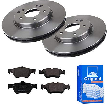 ATE 2 Bremsscheiben Ø288 Belüftet + Bremsbeläge für Mercedes SLK R170