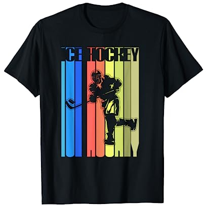 Ice Hockey Vintage Shirt Eishockey Hockey Spieler Geschenk T-Shirt