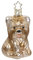Inge-glas - Christbaumschmuck, Baumschmuck - Hund Yorkshire Terrier - Größe: 7,5 cm - Glas mundgeblasen