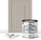 ALL-IN-ONE Paint, Durable cabinet and furniture paint. Built in primer and top coat, no sanding needed. Includes our 30 featured color card - Oyster (taupe), Quart