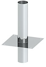 Schornsteinverlängerung/Kaminerhöhung EW einwandig, Wandstärke 0,6mm; Erhöhung um 500mm wirksame Höhe; Ø 200mm Innendurchmesser, Edelstahl
