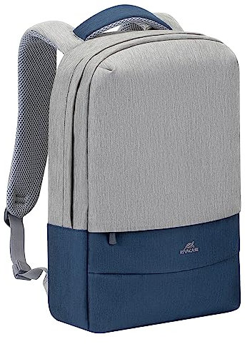 RIVACASE 7562 Laptop Backpack 15.6 - USB Charging Port - Anti-Theft Protection - Water-Repellent Notebook Daypack for Business College School Men and Women