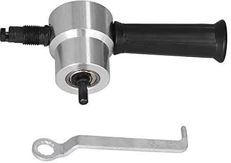 Doppelkopf-Metallschneider,Gebrauchsmesser Cutter Gebrauchsmesser Cutter Elektrowerkzeuge Knabber Metallknabberschneider Elektrobohreraufsatz Blechknabber Elektrobohreraufsatz Kreisschneidezubehör