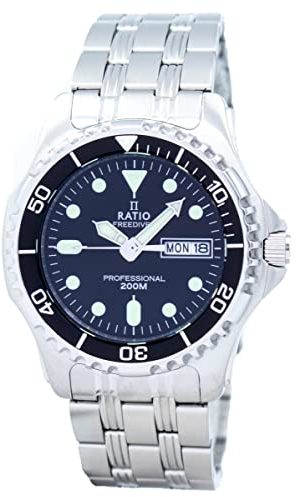 Ratio Free Diver Professional 200M Sapphire Quartz 36JL140 Herren-Armbanduhr