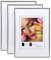 IDEAL TREND New Lifestyle Set Bilderrahmen Wanddeko Collage Poster Rahmen 2er 3er 5er Pack: Farbe: 3er Pack Silber | Format: 40x60
