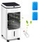 Portable Evaporative Air Cooler, 4L Negative Ions Ice Cooling Fan Mobile Air Conditioner Humidifier Air Purifier with 3 Modes, 3 Speed and 2 Refillable Ice Box Packs for Room,Office