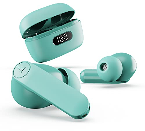 boAt Airdopes 121 PRO True Wireless Earbuds with boAt Signature Sound, Quad Mic ENx™, Beast™ Mode for Gaming, 40H Playtime, IWP™, IPX4, Battery Indicator Screen(Mint Cascade)