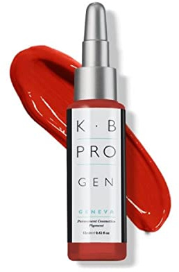 K.B Pro Microblading PMU Lip Pigments, Long Lasting Results, Harmonious Fade, True to Colour Heal, Varying Titanium Levels Create Light to Full Coverage, Geneva- Orange Crush, 12 ml