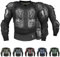 BULLDT Protektorenjacke Damen & Herren Titan für Motorrad Motocross ATV Skatebording Quad Scooter MTB Enduro Reiten Protektoren - Atmungaktiv 2in1 Jacke mit abnehmbar Rückenprotektor - Schwarz - M