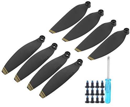 Ejoyous 4 Paare Propeller Ersatzteile für Mini, Propellerblätter RC Rotorblätter Hubschrauberflügel Zubehör Propellerschützer Propellerset mit Schraubendreher für Drohne