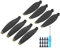 Ejoyous 4 Paare Propeller Ersatzteile für Mini, Propellerblätter RC Rotorblätter Hubschrauberflügel Zubehör Propellerschützer Propellerset mit Schraubendreher für Drohne