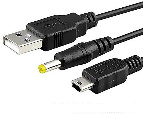 Mr. Gadget's Solutions 2 in 1 USB Data Transfer charger Charging Cable Lead Cord for PSP 1000 2000 3000