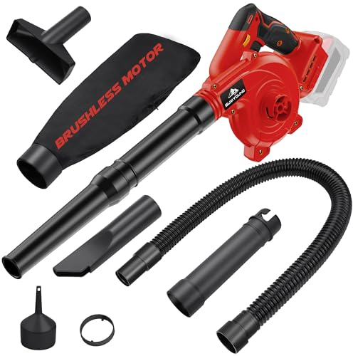 Soffiatore per foglie senza fili per batteria Milwaukee M18, soffiatore elettrico da cantiere con motore brushless, 6 velocità variabile fino a 180 MPH, soffiatore elettrico con manico 2 in 1 e
