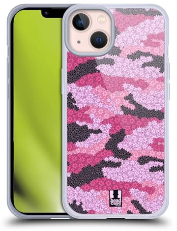 Head Case Designs Camuflaje Rosa Estampados de Camuflaje Floral Caso Funda de Gel Suave Compatible con Apple iPhone 13