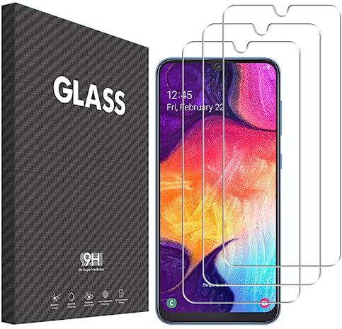 Vsjnk Anti-Spähen Sichtschutz für Samsung Galaxy A50/A30/A30s/M30S/M31 mit 3 Stück Privatsphäre Tempered Glass Folie 9H Panzer Schutz Glas HD Displayschutzfolie,kompatible mit Galaxy A50