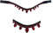 Wonder Wish Leder-Stirnband für Pferde, atemberaubende Kristalle und Leder-Stirnband (schwarzes Lederband, rote Kristalle, Cob)