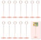 Icelsa 12 Stück 22cm Fotohalter Platzkartenhalter Memohalter Metall Kartenhalter Hochzeit für Schreibtischnotizen,Tischkarten,Fotos,Hochzeit Geburtstag Party Dekoration.(Roségold)