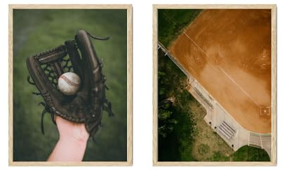 Summit Designs Baseball-Handschuh-Diamant-Poster – Baseball-Geschenke, Baseball-Dekor, Baseball-Raumdekoration, Baseball-Wandkunst, Vintage-Baseball-Dekor, Baseball-Poster für Jungen-Schlafzimmer,