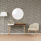 Homgoday Wandpaneele 24 Stück grau Zement 50 x 50 cm EPS 6 m² Diamant Möbel für Haus Innen Außen Wohnzimmer Schlafzimmer
