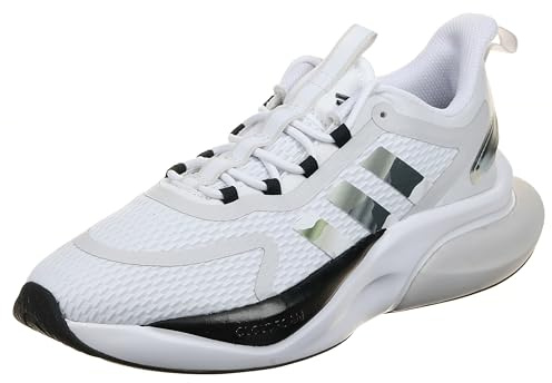 Adidas Damen Alphabounce+ Shoes Sneaker, Ftwwht/Cblack/Greone, 37 1/3 EU