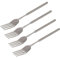 Haosie Ausziehbare Gabel, 21,6 bis 65,4 cm lange Gabel, Teleskopgabel, einziehbare Gabel, Grill, Abendessen, Obst, Dessert, verlängerte Gabel, robustes und langlebiges Edelstahlgeschirr (4 Stück)