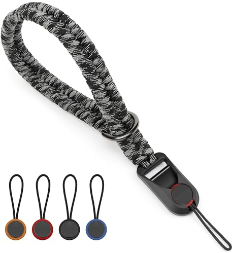 Sunya Sangle de Poignet pour Appareil Photo avec Boucle a Declenchement Rapide Dragonne Appareil Photo en Nylon pour DSLR ou Sans Miroir