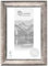 CLAMARO 'PORTO' Bilderrahmen Antik 70x100 Massivholz | Silber Antik | 72 mm breite Shabby Chic Vintage Barock Leiste | Holzrahmen inkl. Acrylglas, Rückwand, Metall Aufhänger