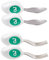Twin-Pack of The doddl 2-Piece Spoon and Fork Set (2 Spoons + 2 Forks) - Learn to use Toddler Cutlery in Minutes, 1 Year Old & up, Baby Cutlery Set with Baby Spoons - Weaning Set. Aqua