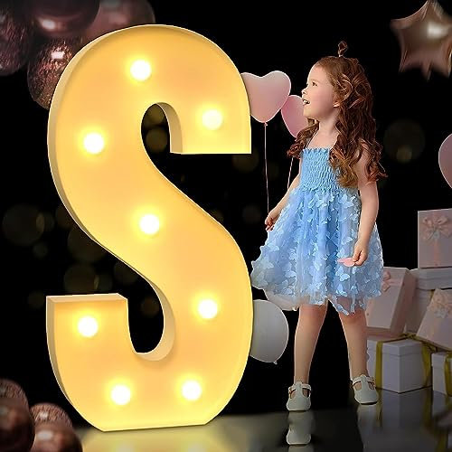 28 Zoll/70 cm große Leuchtbuchstaben im Festzelt, KT-Tafel, riesiger Mosaikrahmen, DIY-Bausatz for große Buchstaben als Dekoration for Jahrestage, Geburtstagspartys, Hochzeitskulissen-Dekoration, Scha