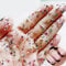 BelleVive 2000 Multicoloured Crystal Nail Gems - Heart, Star, Flower, 3D Mini Heart Shapes - Nail Art Craft Kit