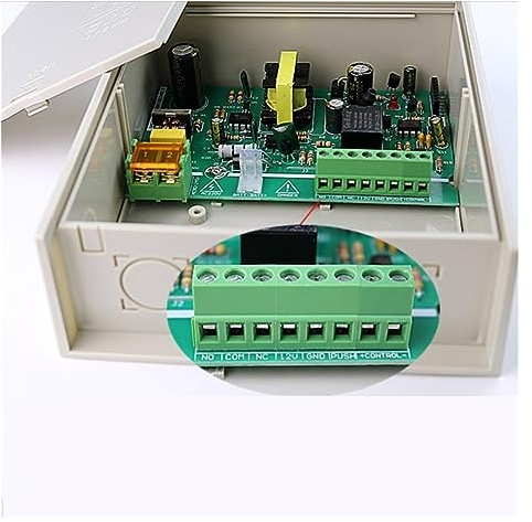 Elektrischer TüRöFfner, AC 2A/3A Netzteil mit Backup-Batterie, Schnittstellenkarte, Zugangskontrollsystem-Netzteil(12V 3 A)