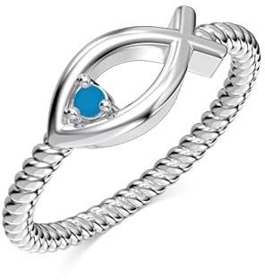 VENACOLY Fisch Ringe 925 Sterling Silber Fisch Schmuck für Damen (8)
