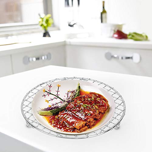 Multipurpose High-Durability Stainless Steel Baking Wire Mesh Grill BBQ Net Mesh Rack Fryer Accessory