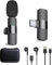 USB-C Wireless Lavalier Microphone, Plug-and-Play, Mini Clip-On Microphone for Vlogging, Video, Podcast, Interview, TikTok,YouTube Recording - 2 Mic