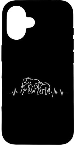 Hülle für iPhone 16 Elefant Herzschlag EKG Safari