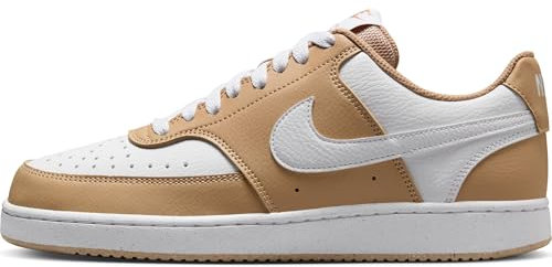 NIKE Court Vision Low Next Nature, Sneaker Donna, Hemp/White, 37.5 EU