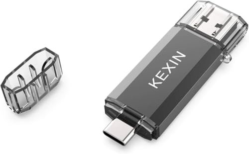 KEXIN Memoria USB C 512GB, Memoria USB OTG 512GB, USBC & A, Pendrive Tipo C para PC, Laptop, Coche, TV, Smartphone Type C Android