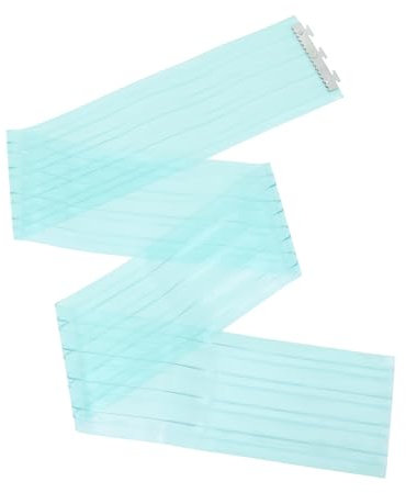 FUTUREORYY 1 Satz schallschutz Ladentür-Vorhang Klimaanlagen Trennvorhang Raumteiler Vorhang Raumtrenner Vorhang Schrankvorhang Fensterrollos Vorhangstrecke Zimmerteiler PVC Sky-Blue