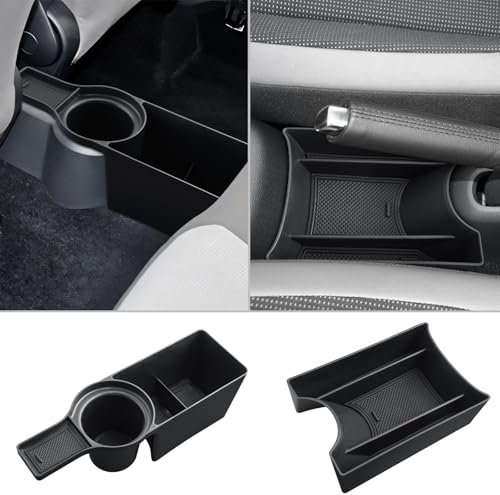 CDEFG Kompatibel mit VW UP GTI/Seat MII/Citigo 2013-2023 Mittelkonsole Organizer Aufbewahrungsbox Aufbewahrung Auto Center Console UP GTI Zubehör [2 Stück]