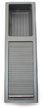 Cup Holder Roller Cover Center Car Center Console Storage Compartment Part Water Cup Holder Roller Cover Fit Use For BMW E46 316i 318i 318d 320d 320i 330i(Grey)